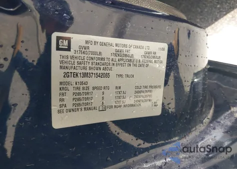 2007 GMC Sierra 1500 Sle1 z USA, uszkodzony, nr VIN 2GTEK13M371542065